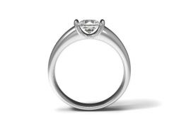 Помолвочное кольцо с бриллиантовой 3D-моделью