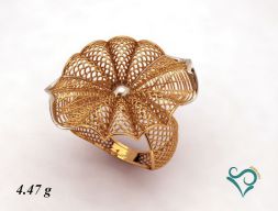 Помолвочное кольцо с золотым кольцом STL 3D модель