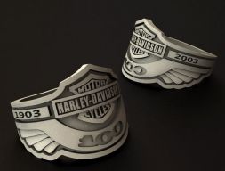 Кольцо к 100-летию Harley Davidson 3D модель