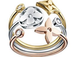 Модель кольца LV monogr для 3D-печати