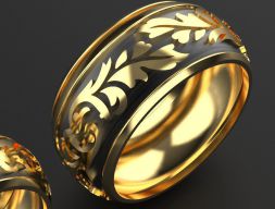 помолвочное кольцо 3D модель