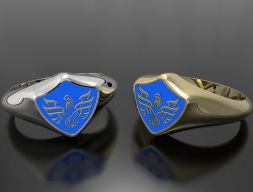 Мужская печатка Eagle1 3D модель
