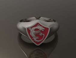 Мужская печатка с логотипом MSI 3D модель