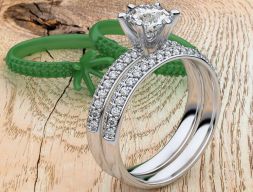 Модель Pave Diamond Band для 3D-печати