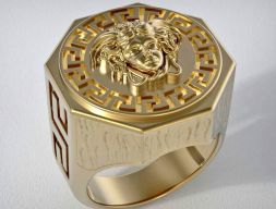 модное кольцо 3D модель