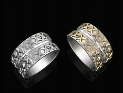 Кольцо со спиральной лентой 3D модель