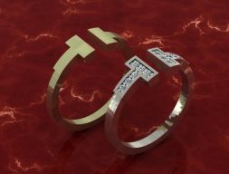 Тиффани Т Кольца 3D модель