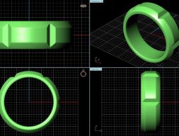 Помолвочное кольцо 11 3D модель