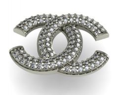 Заготовка для броши Chanel 3D модель
