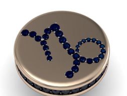 Запонки Козерог 3d модель 002 3D модель