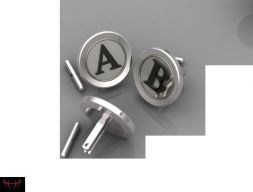 Запонки All Letters Alphabets 3D модель