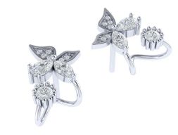 Серьги с бриллиантами 3D модель