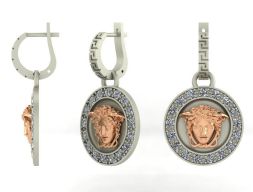 Серьги Versace 3D модель