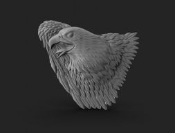 Рельеф орла Bass Relief 3D модель