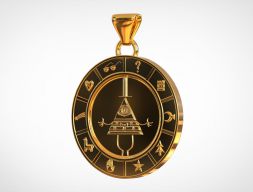 Подвеска Bill Cipher Zodiac 3D модель