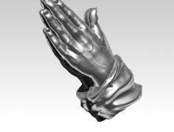 Подробная реалистичная модель 3D-печати Молящейся руки