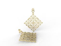 СЕРЬГИ АРТ-ДЕКО МАКС 3D модель