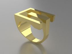 Модель кольца Анжелы Хьюбель Модель для 3D печати
