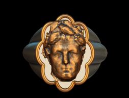 Бронзовое серебряное кольцо Cesar 3D модель