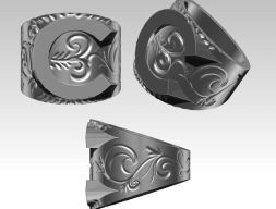 3D модель логотипа буквы C