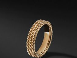 Кольца David Yurman Rope Band в европейском размере Модель для 3D-печати