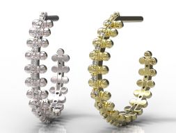 Серьги 70-2 3D модель
