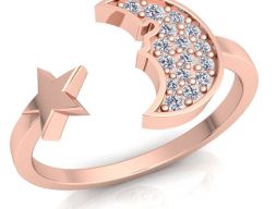Модное женское кольцо 3D модель
