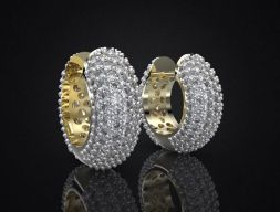 СЕРЬГИ ALLURE SMALL DOUBLE 3D модель