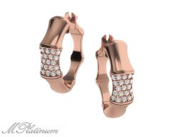 Серьги Бамбук 0031 3D модель