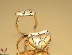 Кольцо Heart Charm 3D модель