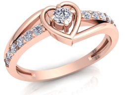 Сердце Бриллиантовое Кольцо 22 3D модель
