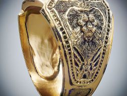 3D модель кольца льва