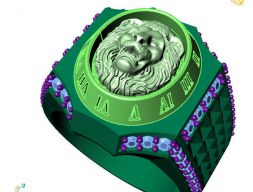 3D модель кольца льва