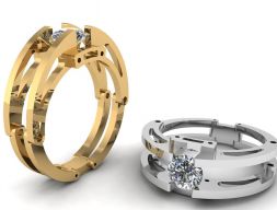 Мужское кольцо 1926 3D модель