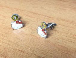 Серьги Китти ювелирная модель 3D модель