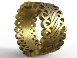 кольцо с кельтскими орнаментами 3D печать 3D модель печати
