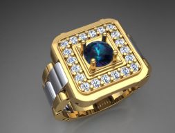 МУЖСКОЕ КОЛЬЦО 02 3D модель