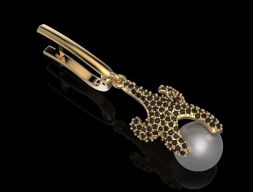 Серьга STAR 3D модель