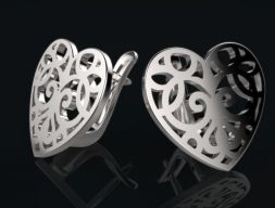 серьги Тиффани и Ко копия 3D модель