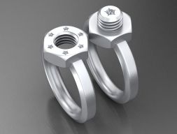 Помолвочное кольцо 2 3D модель