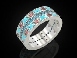 Помолвочное кольцо 73 3D модель