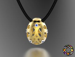Коллекция пасхальных яиц педант 7 с драгоценными камнями 0140 3D модель