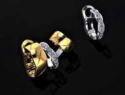 Серьги Chanel 02 3D модель