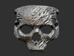 кольцо череп 3D модель