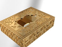 коробка с изображением мечети 3D модель