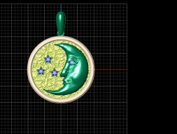 лунное ожерелье 3D модель