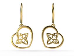 Серьги LV 4 3D модель