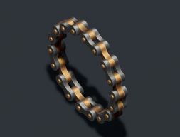 Кольцо велосипедной цепи 3D модель