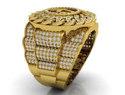Мужское кольцо Rolex 3D модель