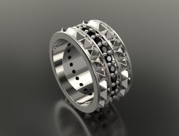 Черные заклепки Ring Us 4 3D модель